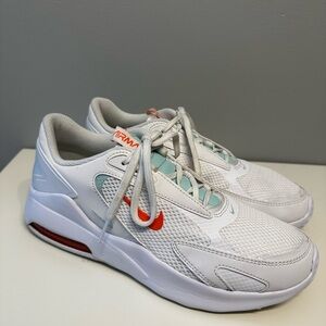 Nike Air Max White with Orange and Blue